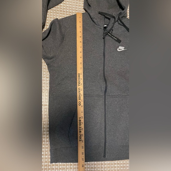 Nike Full-Zip Hoodie Hooded Jacket Charcoal Gray Men’s Medium NWT - Picture 8 of 8